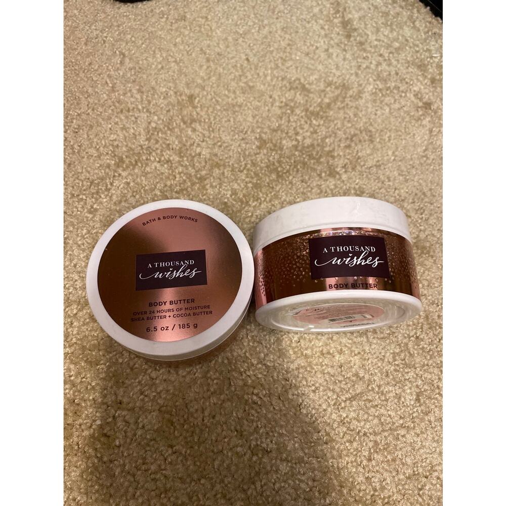 Bath‎ & Body Works A THOUSAND WISHES BODY BUTTER 6.5 oz 2x